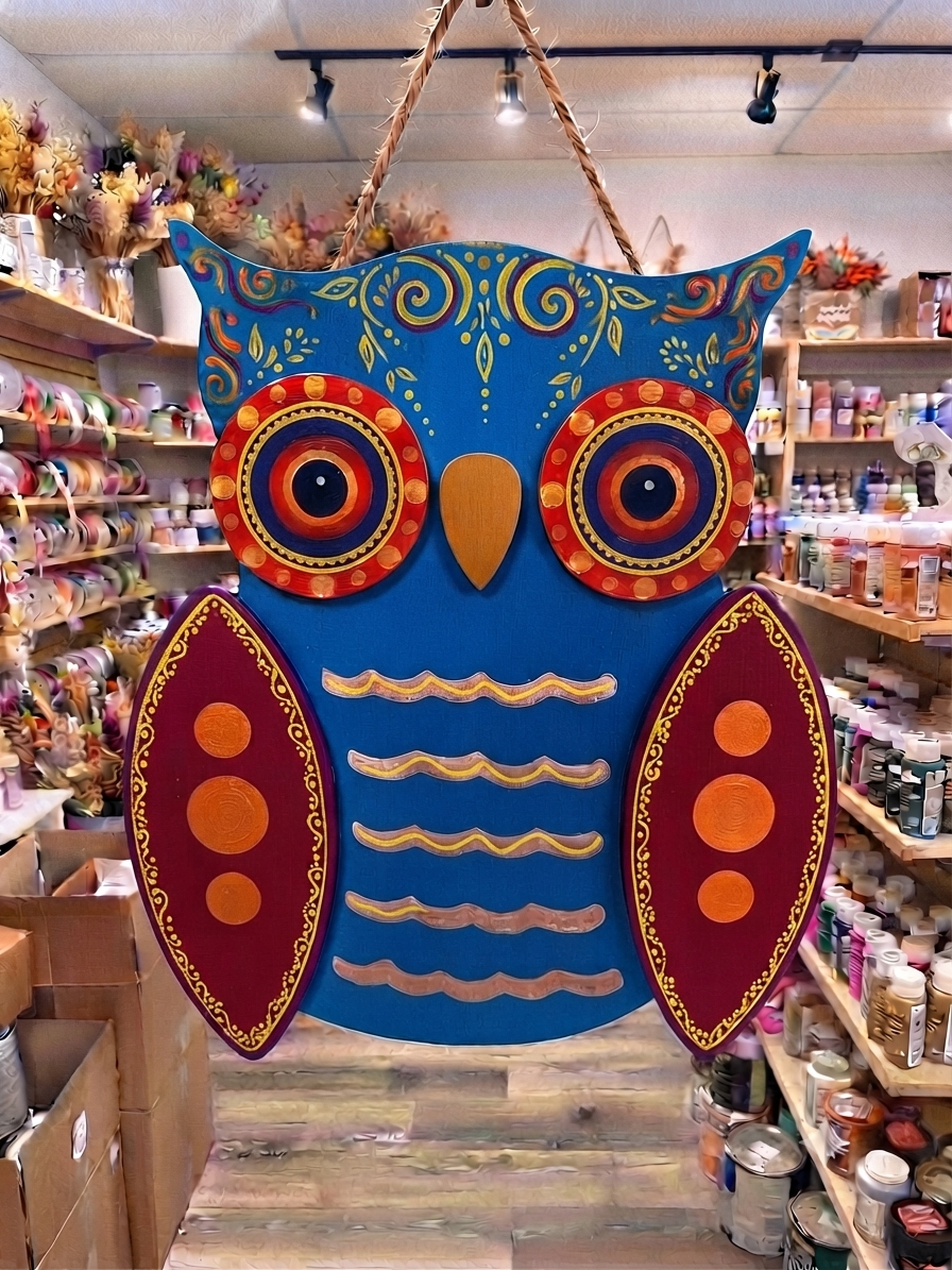 All Ages Owl Doorhanger Paint Event Oct 10th 4pm-7pm