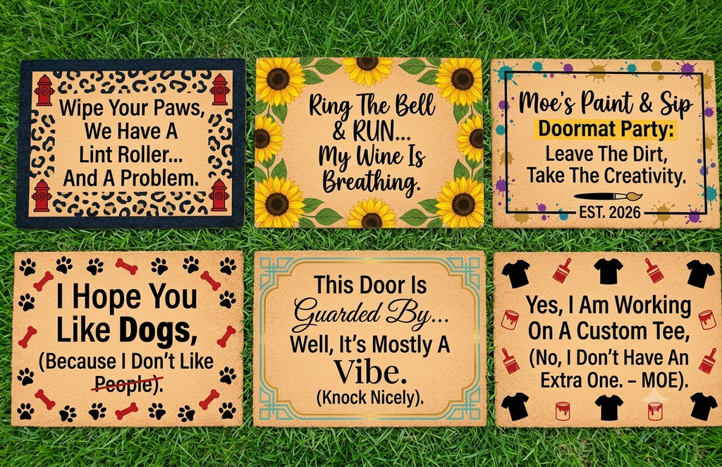 Adult Custom Doormat Paint & Sip Sat Nov 6th 6pm-9pm