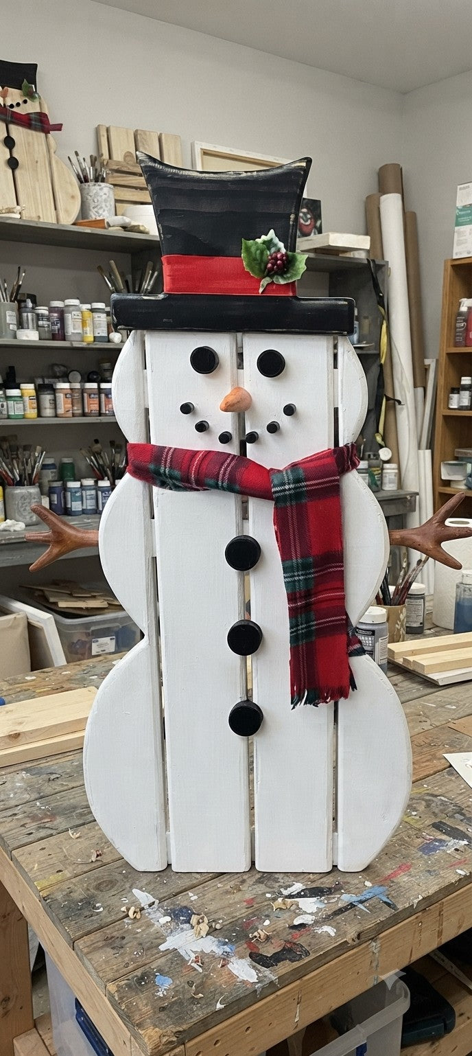 Adult Snowman Porch Leaner Paint & Sip at Brooklyn Bar & Grill Saturday Nov 14th6pm-9pm