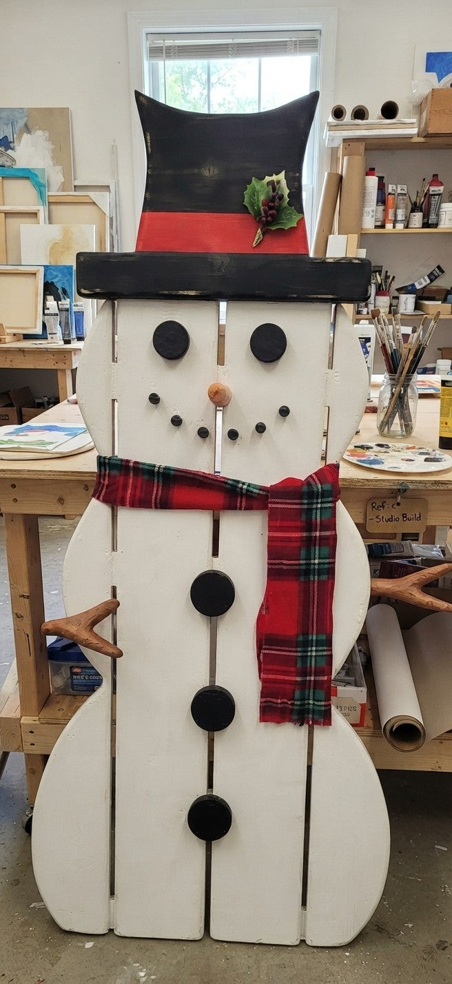 Adult Snowman Porch Leaner Paint & Sip at Brooklyn Bar & Grill Saturday Nov 14th6pm-9pm