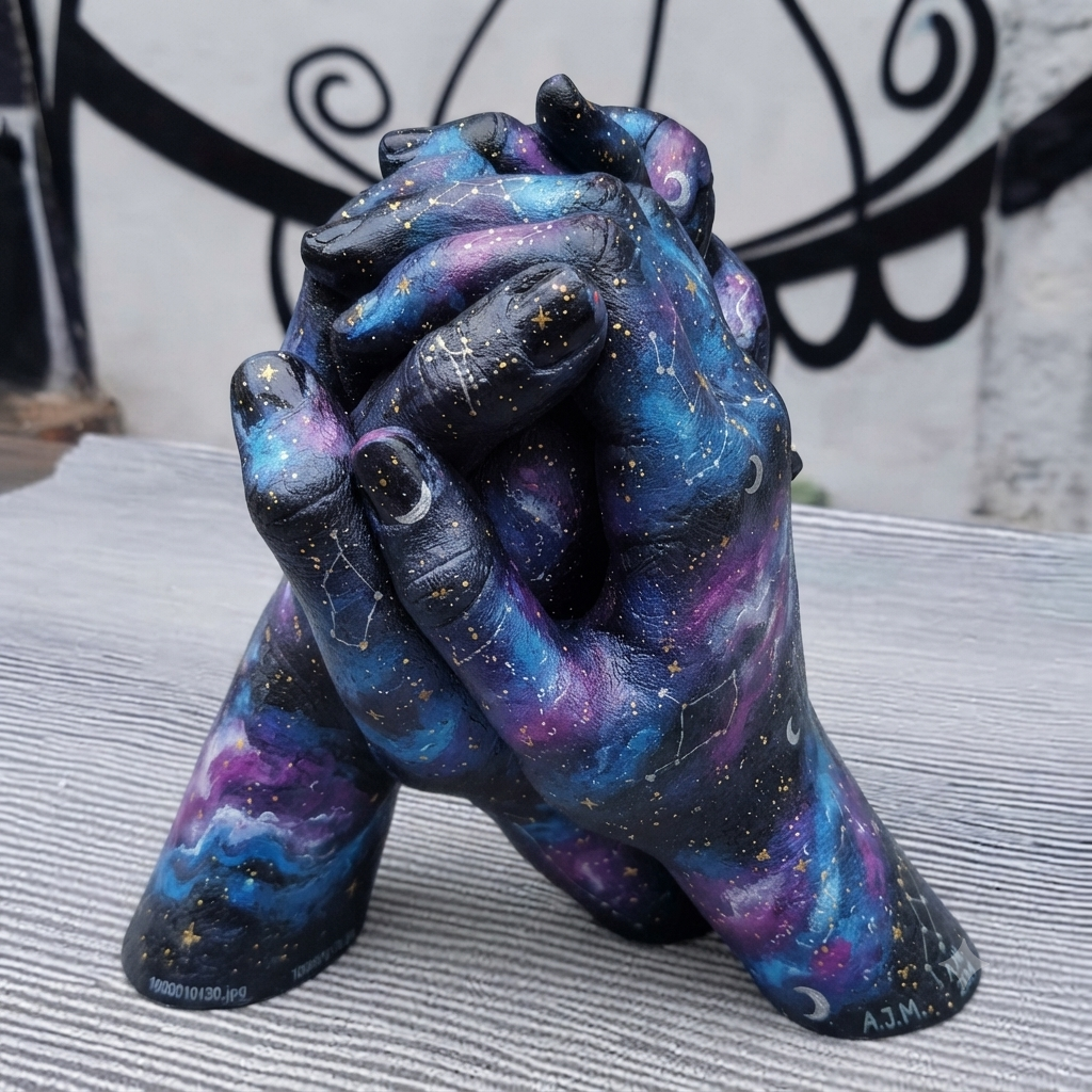 Couples Hand Casting & Fluid Paint & Sip Sat Nov 21st 6pm-9pm