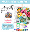 Ball Jar Flowers Paint Kit