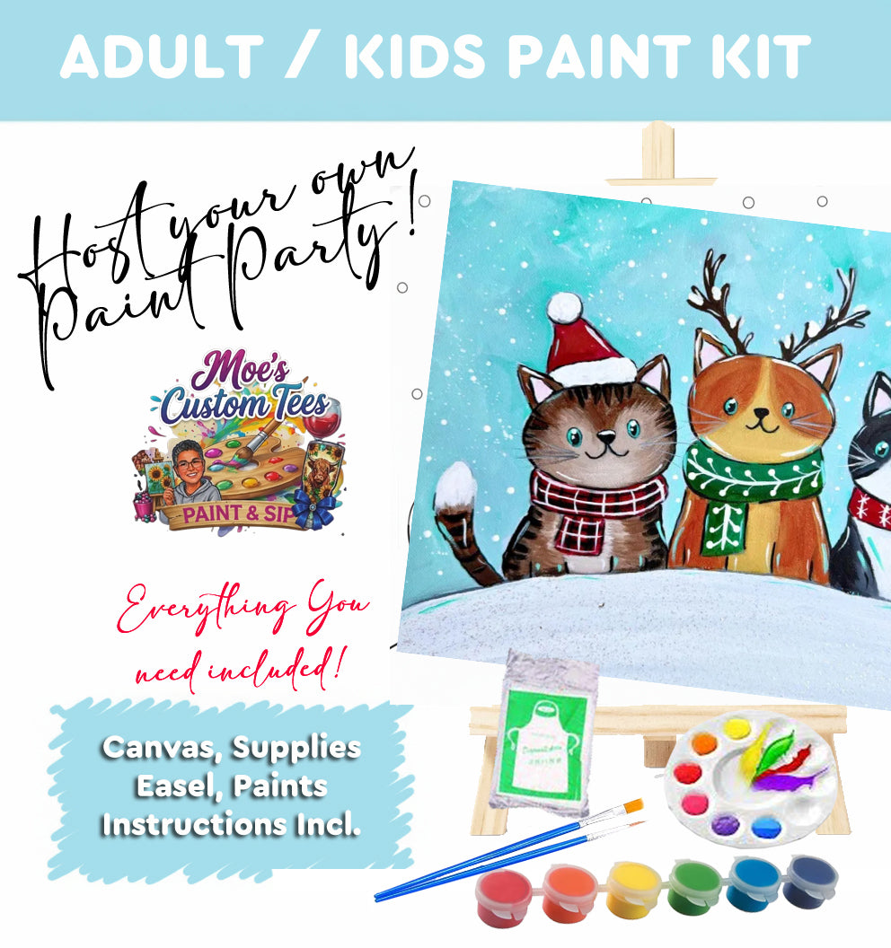 Christmas Kittens Paint Kit
