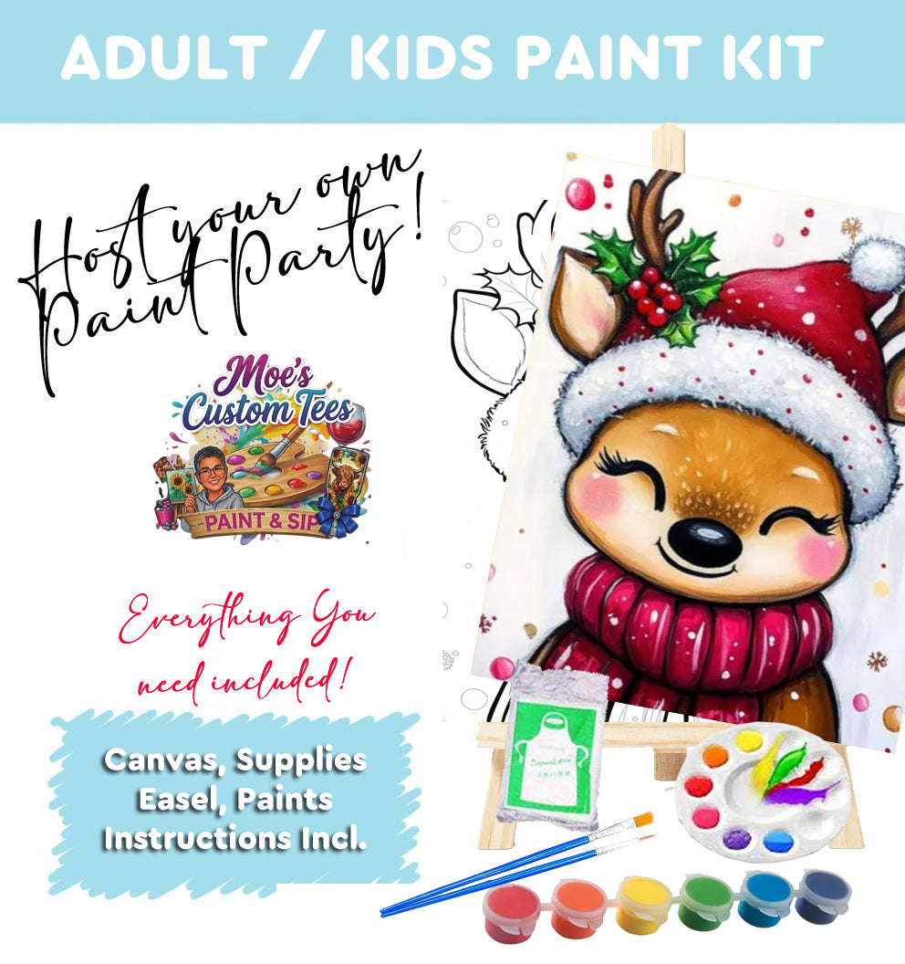 Cute Reindeer Paint Kit