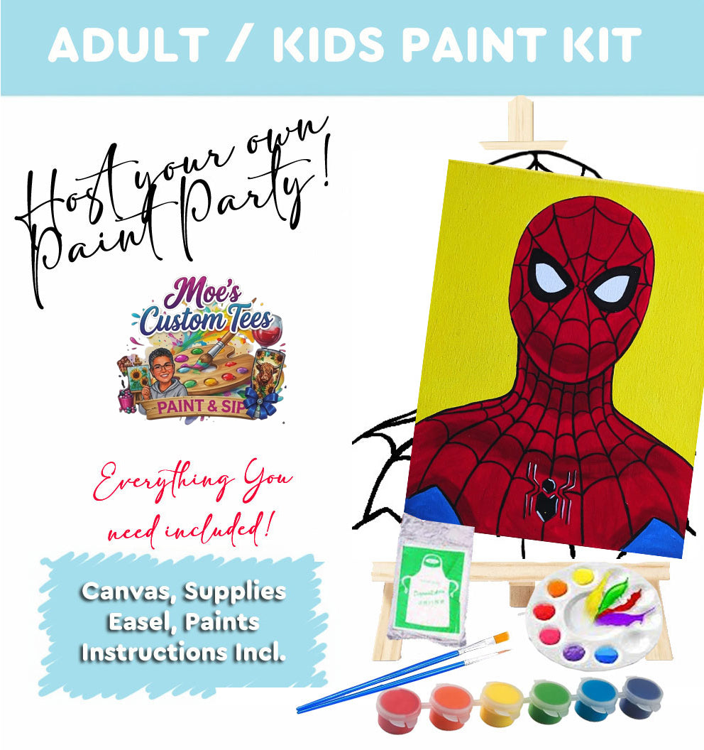 Kids Spiderman Paint Kit