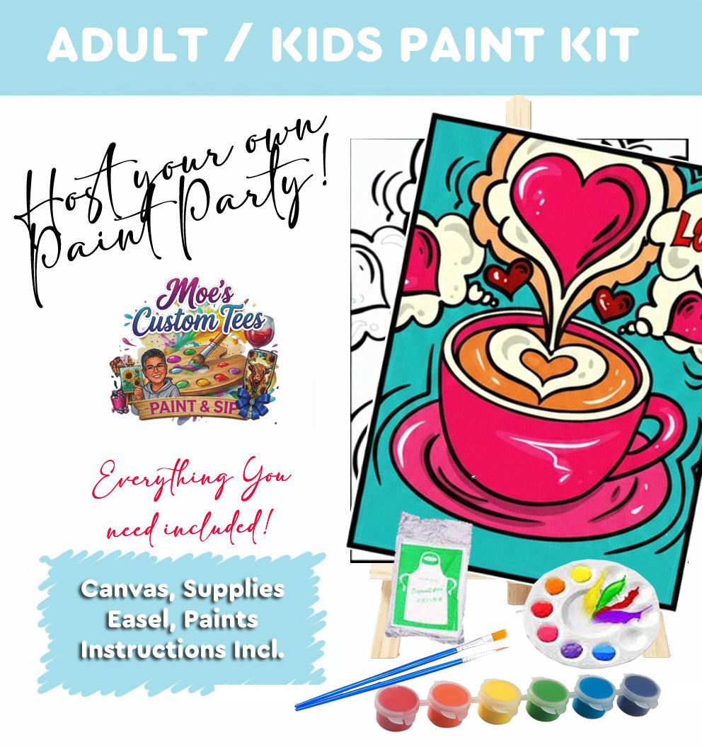 Love For Coffee Paint Kit