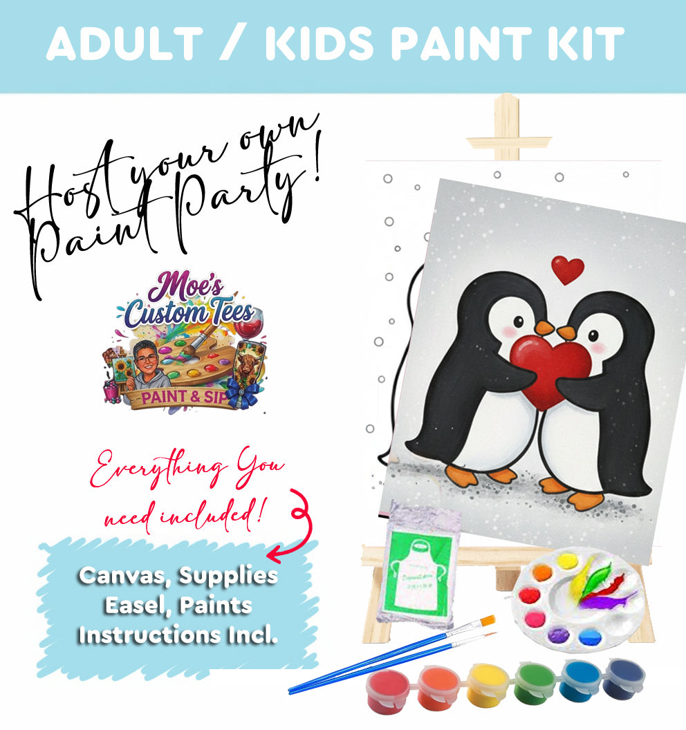Pinguins Love Paint Kit
