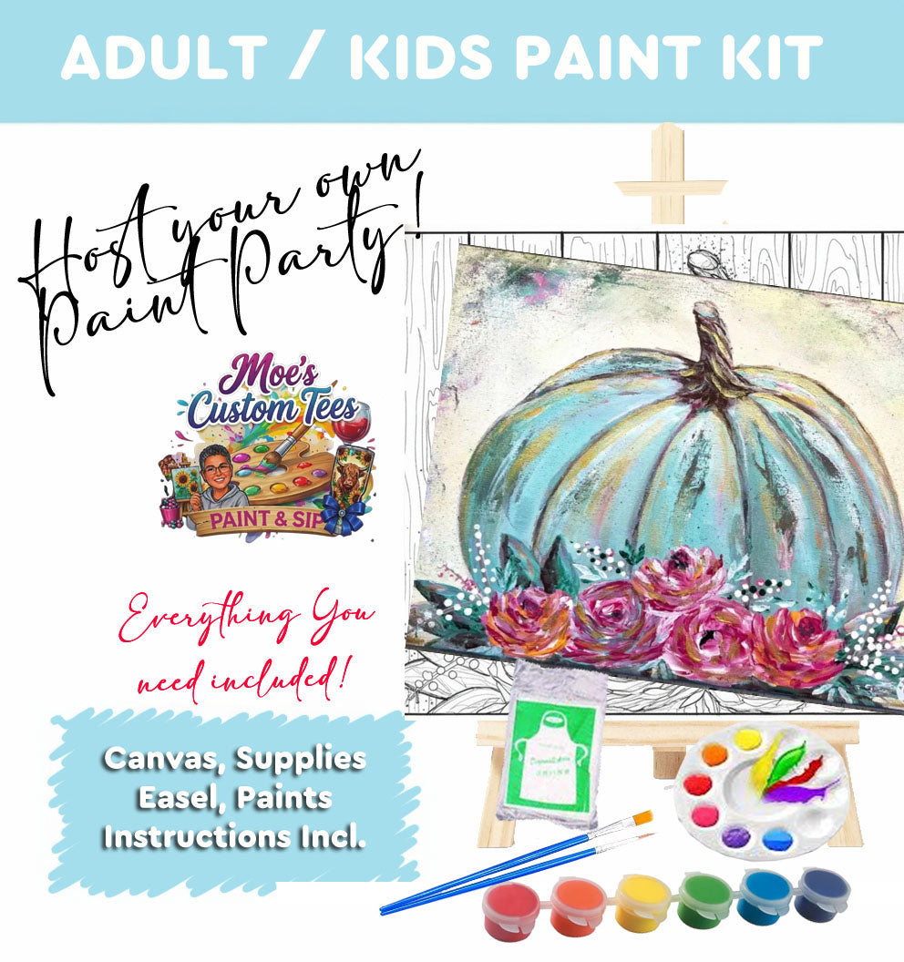Pumpkin Flowers Paint Kit
