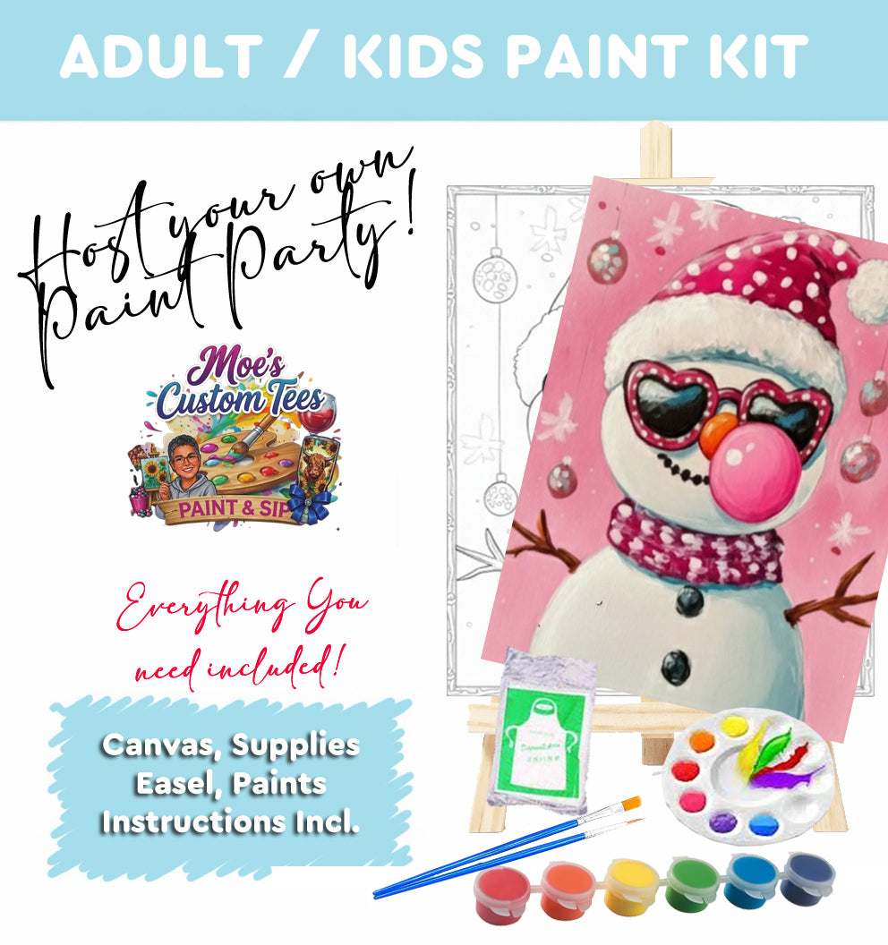 Snowman Bubble Gum Paint Kit
