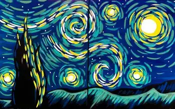 Couples Starry Night Fall Paint & Sip at Brooklyn Bar & Grill Saturday Oct 3rd 6pm-9pm