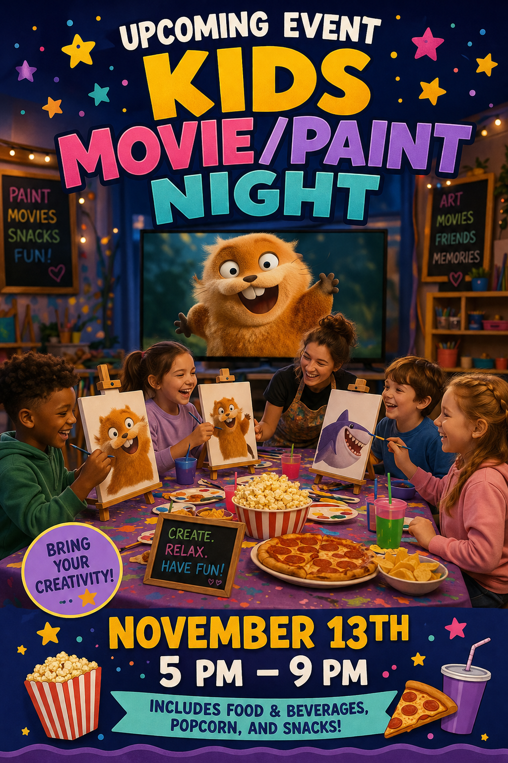 Kids Movie Night Hoppers at Brooklyn Bar & Grill Friday Nov 13th 5pm-9pm