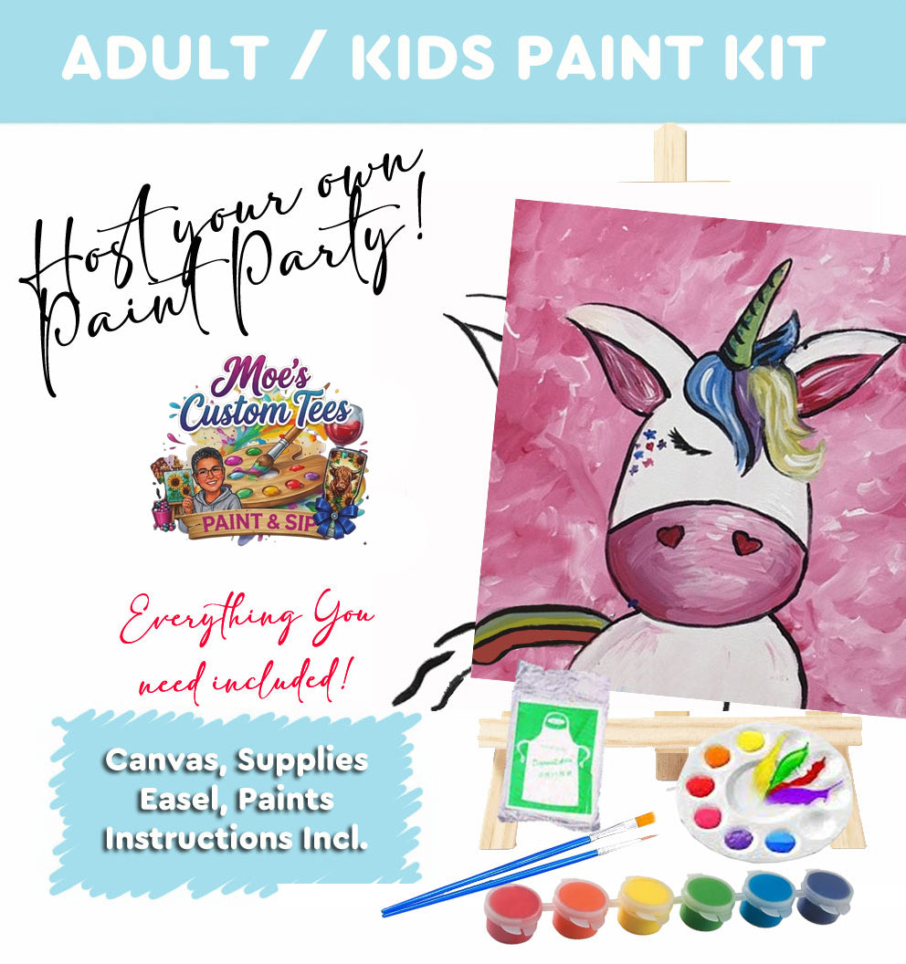 Pink Unicorn Paint Kit